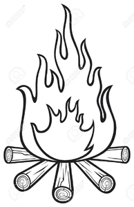 Black And White Fire Clipart  Free Images at  - vector