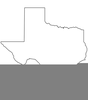Texas State Map Clipart Image