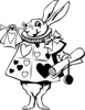 Wonderland Bunny Clip Art