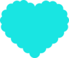 Teal Heart Clip Art