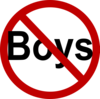 No Boys  Clip Art