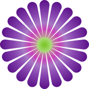 Purple Daisy Clip Art