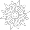 White Snowflake Clip Art