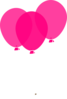 Pink Balloons Clip Art