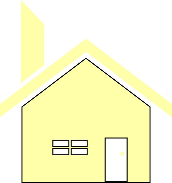 clipart yellow house - photo #25