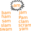 Am Power Words Sign Clip Art