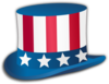 Uncle Sam Fourth Of July Hat Clip Art