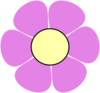 Purple Flower  Clip Art