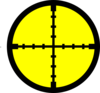 Yellow Target. Clip Art