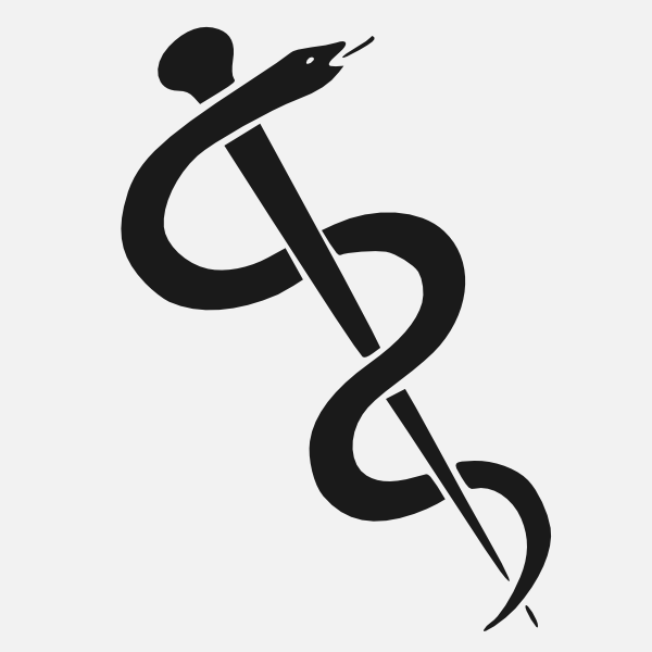 music staff clipart. Asclepius Staff