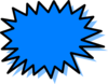 Blue Explosion Clip Art