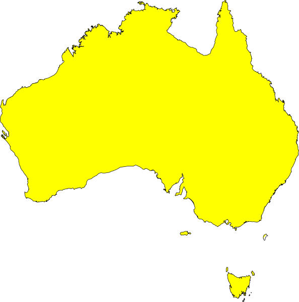 clipart map of australia - photo #1