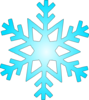 Blue Snow Flake Clip Art