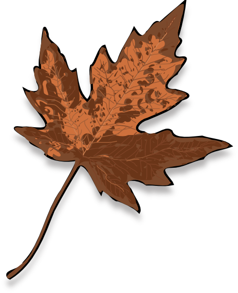 brown leaf clip art - photo #18