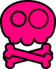 Pink Skull Clip Art