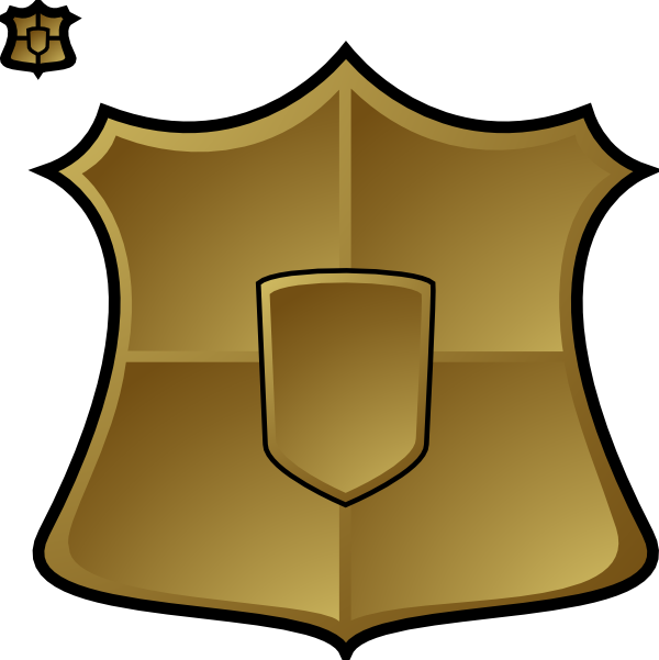 blank shield logo. Shield