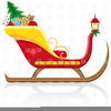 Santa Claus Sleigh Free Clipart Image