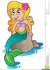 Pirate Holding Mermaid Clipart Image