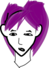 Girl With Purple Hair Clip Art