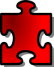 Red Jigsaw Piece Clip Art