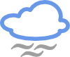 Cloudy Weather Symbols Clip Art
