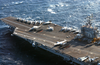 The Flight Deck Aboard Uss Harry S. Truman (cvn 75) Is Readied For Flight Operations Image