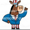 Free Cartoon Donkey Clipart Image