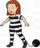 Free Clipart Female Prisoner Image
