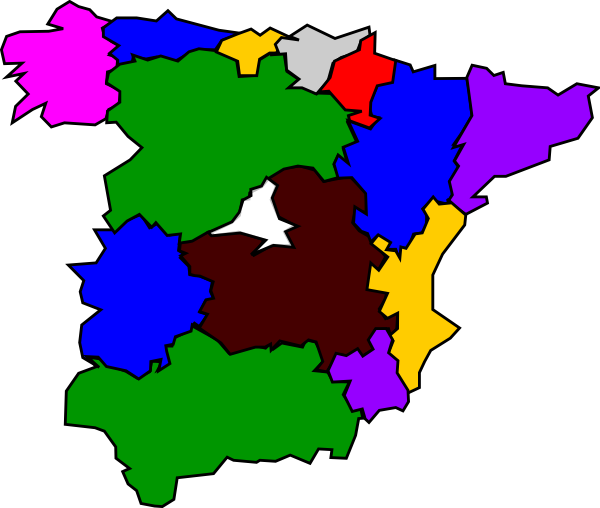 clipart map of spain - photo #5