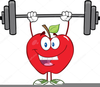 Clipart Weight Lifters Cartoon Image