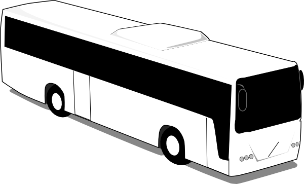 clipart school bus black and white - photo #46