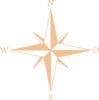 Light Orange Compass Clip Art