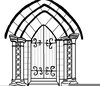 Free Clipart Of Church Doors Image