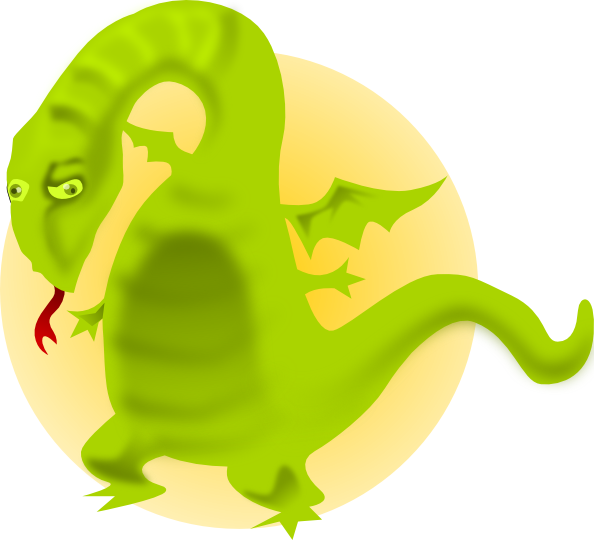 clip art cartoon dragon - photo #24