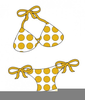 Polka Dot Bikini Clipart Image