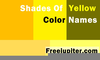Yellow Color Names Image