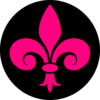 Pink Fleur De Lis Clip Art