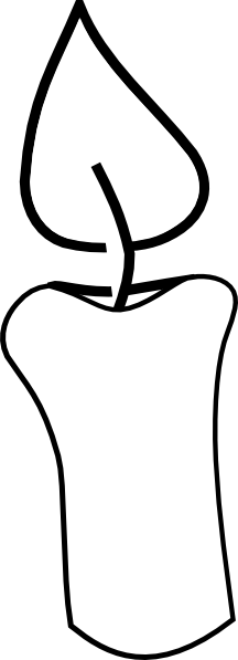 candle clip art free black and white - photo #19
