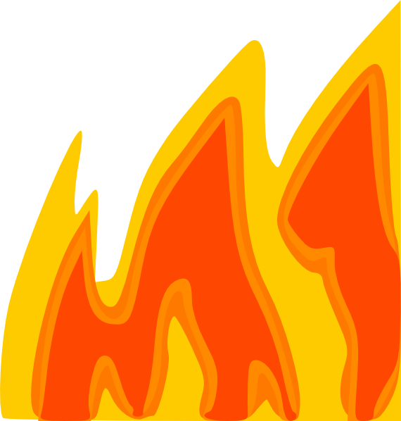 clipart of fire flames - photo #15