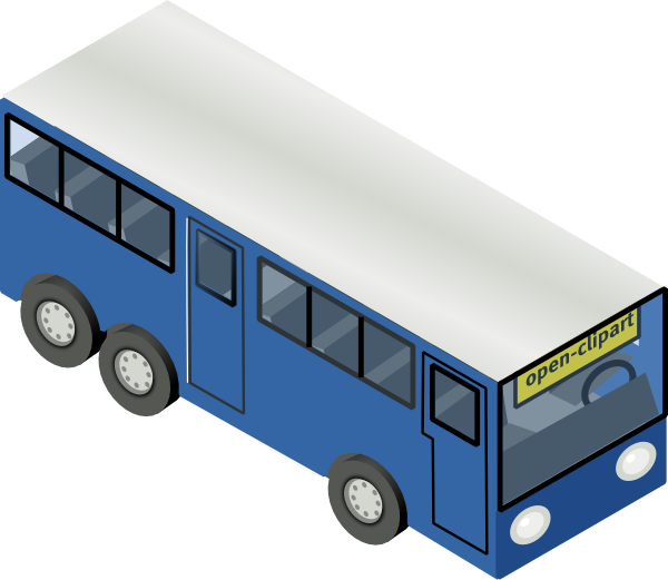 clipart blue bus - photo #18