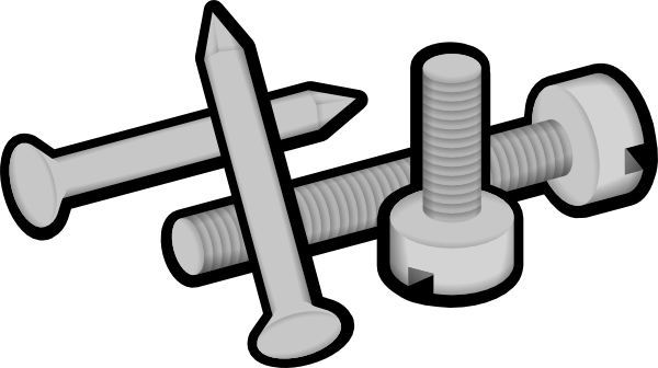 clipart of screws and nails - photo #1