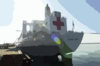 Military Sealift Command Hospital Ship Usns Comfort (t-ah 20) Pier Side At Her First Port-of-call At Naval Station Rota Clip Art