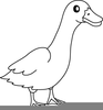 Duck Clipart Black And White Image