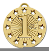 St Place Medal Clipart Image