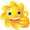 Free Smiling Sun Clipart Image