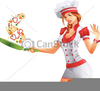 Retro Woman Cook Clipart Image