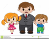 Free Clipart Of Fathers And Children Image