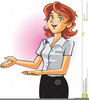 Redhead Girl Clipart Image