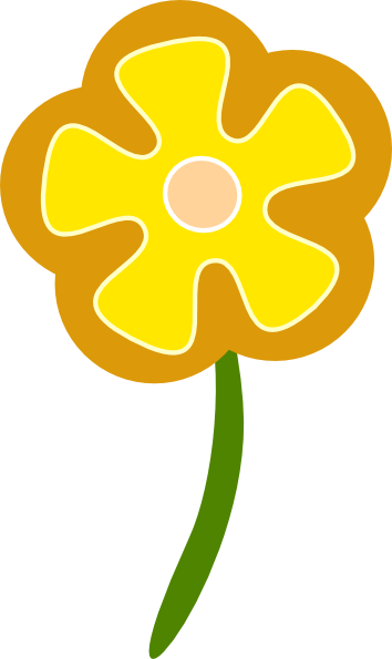 free yellow flower clip art - photo #45