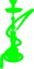 Green Hookah Clip Art
